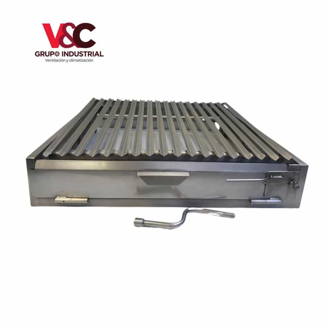 Parrilla con elevacion acero inoxidable medidas 60x60 1 Grupo Industrial Cl